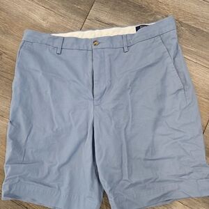 Polo by Ralph Lauren Light Blue Men's Flat Front Shorts